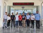 Customer visit Sunjin Moc Bai Factory